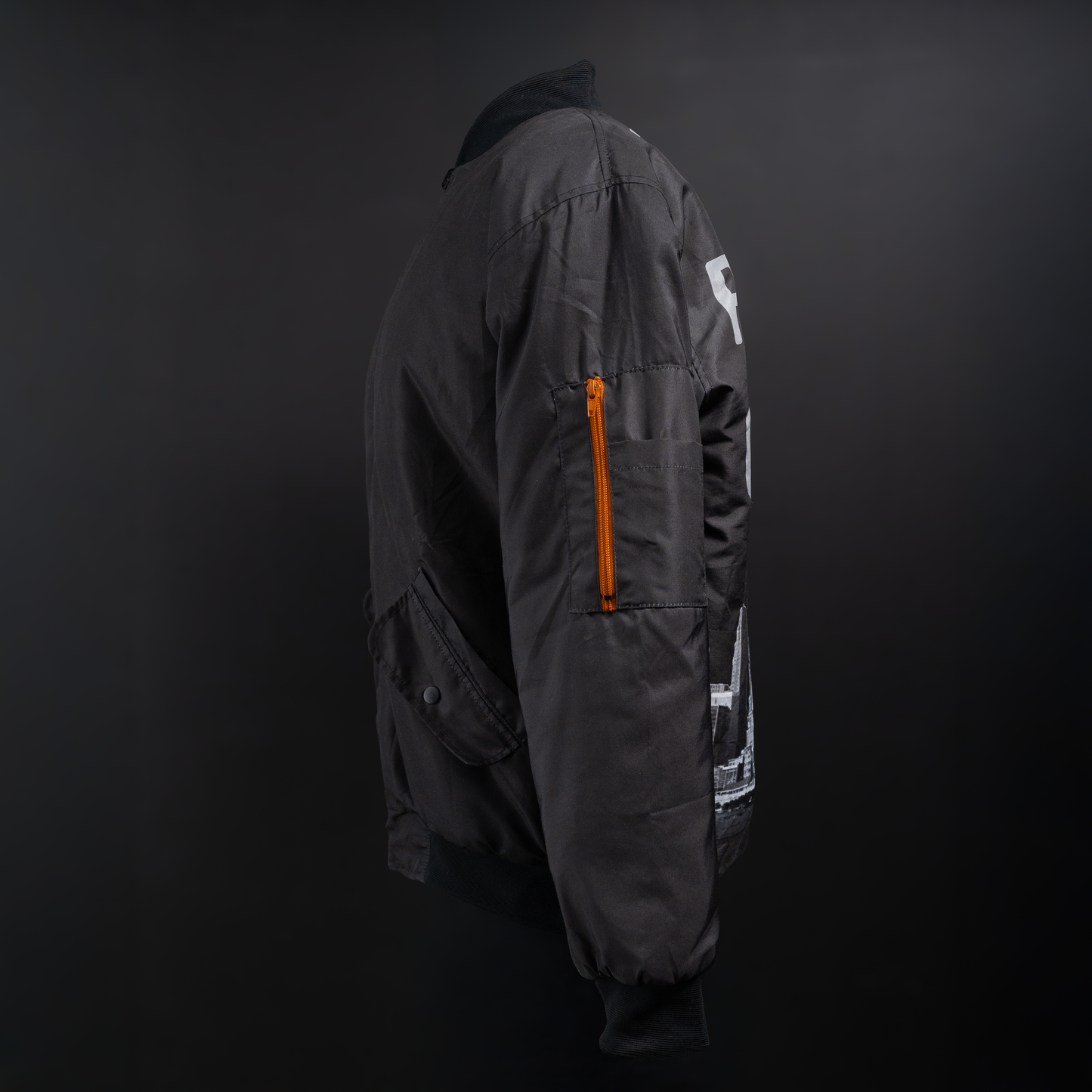 The "Statue Collection" Reversible Jacket (Black and Orange)