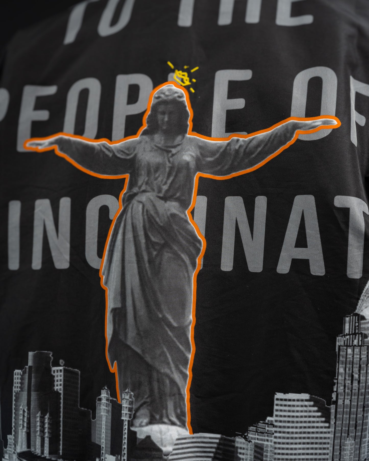 The "Statue Collection" Reversible Jacket (Black and Orange)